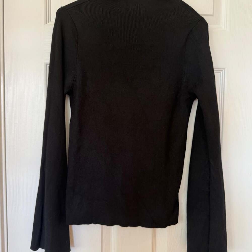 Maeve Anthropologie Bell Sleeve Mock Neck Sweater Medium